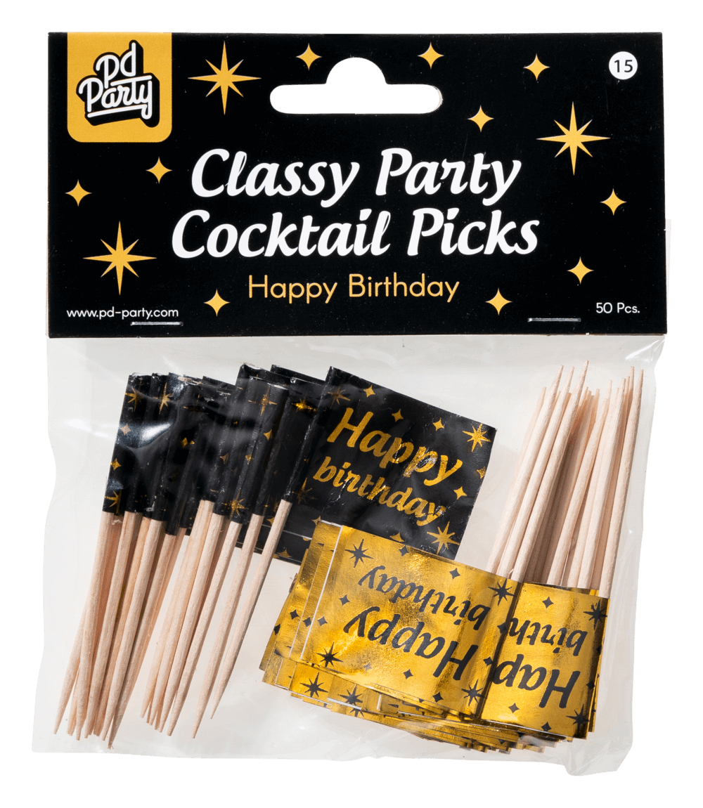 Happy Birthday Cocktail Picks