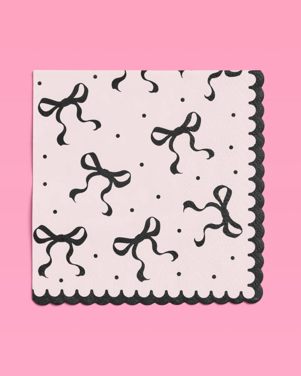 Little Black Bow Napkins