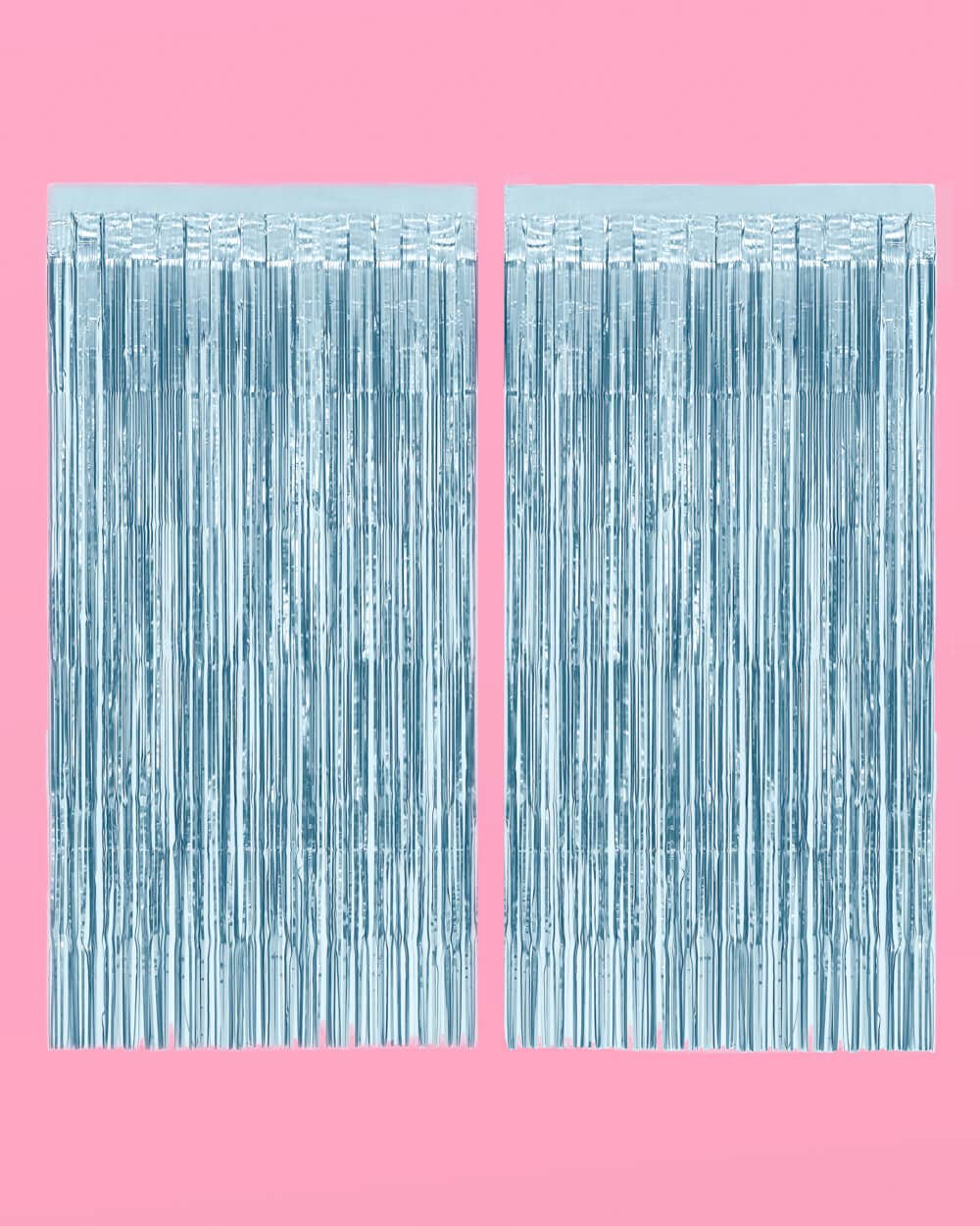 Blue Foil Party Curtain