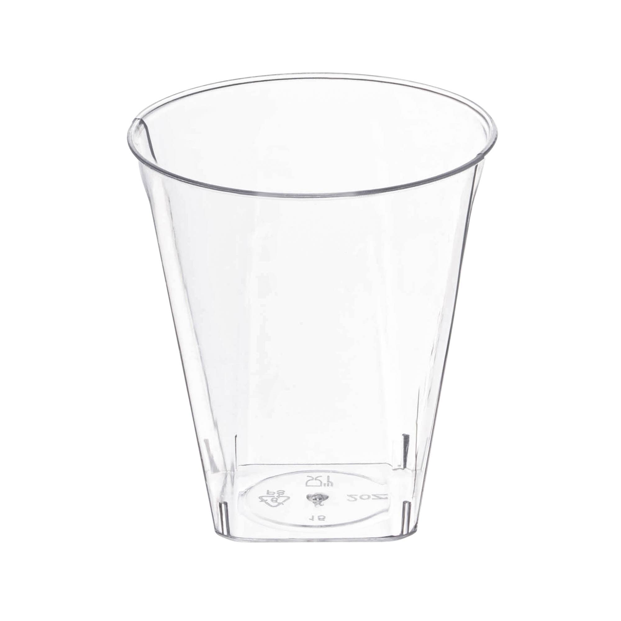 2 oz. Clear Square Bottom Plastic Shot Cups