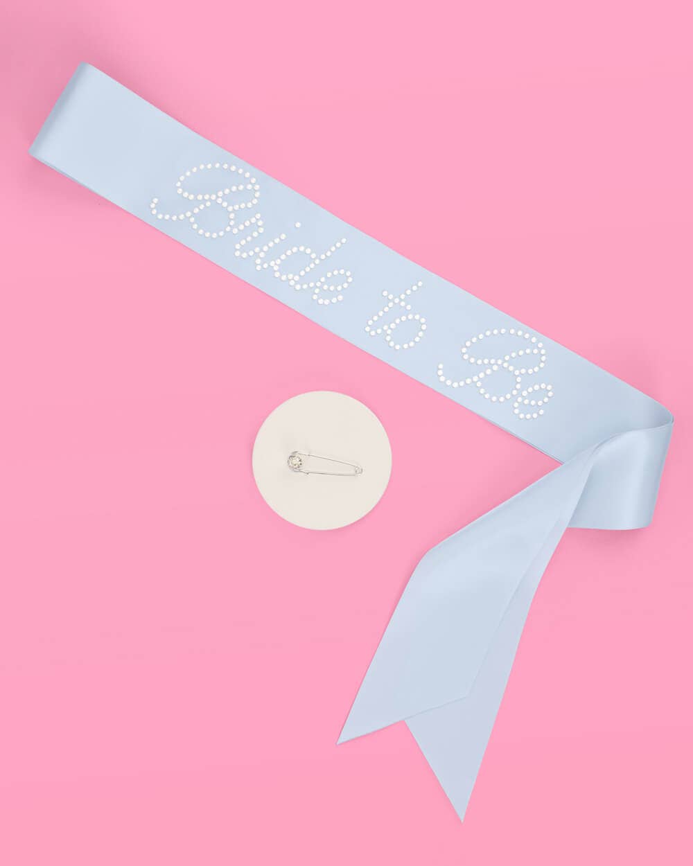 Bride To Be Pearl + Blue Sash