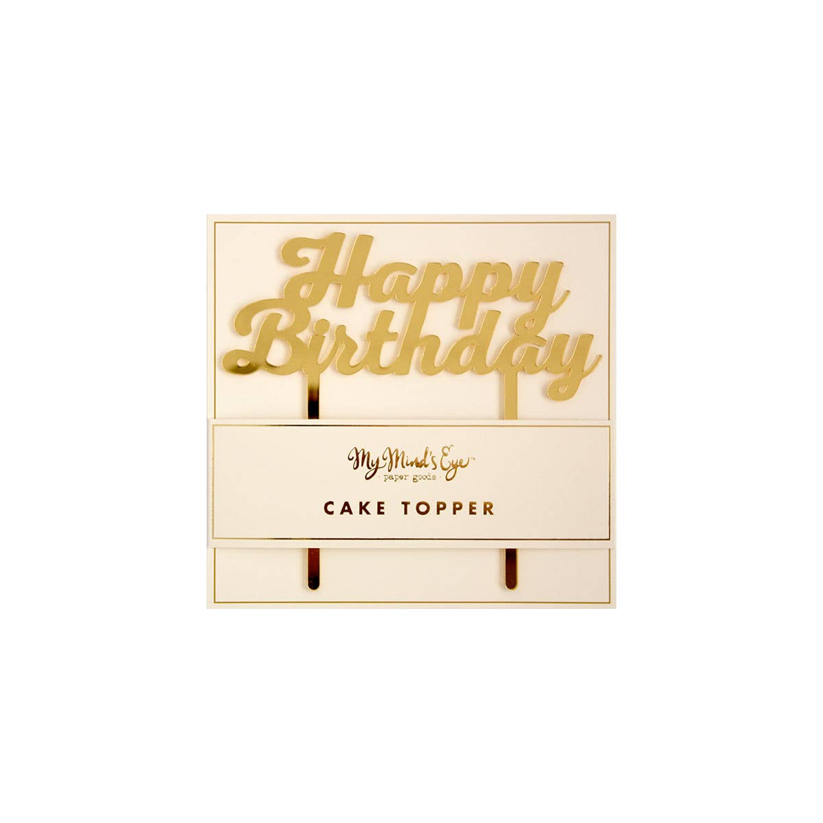 Basic Happy Birthday 
 Cake Topper