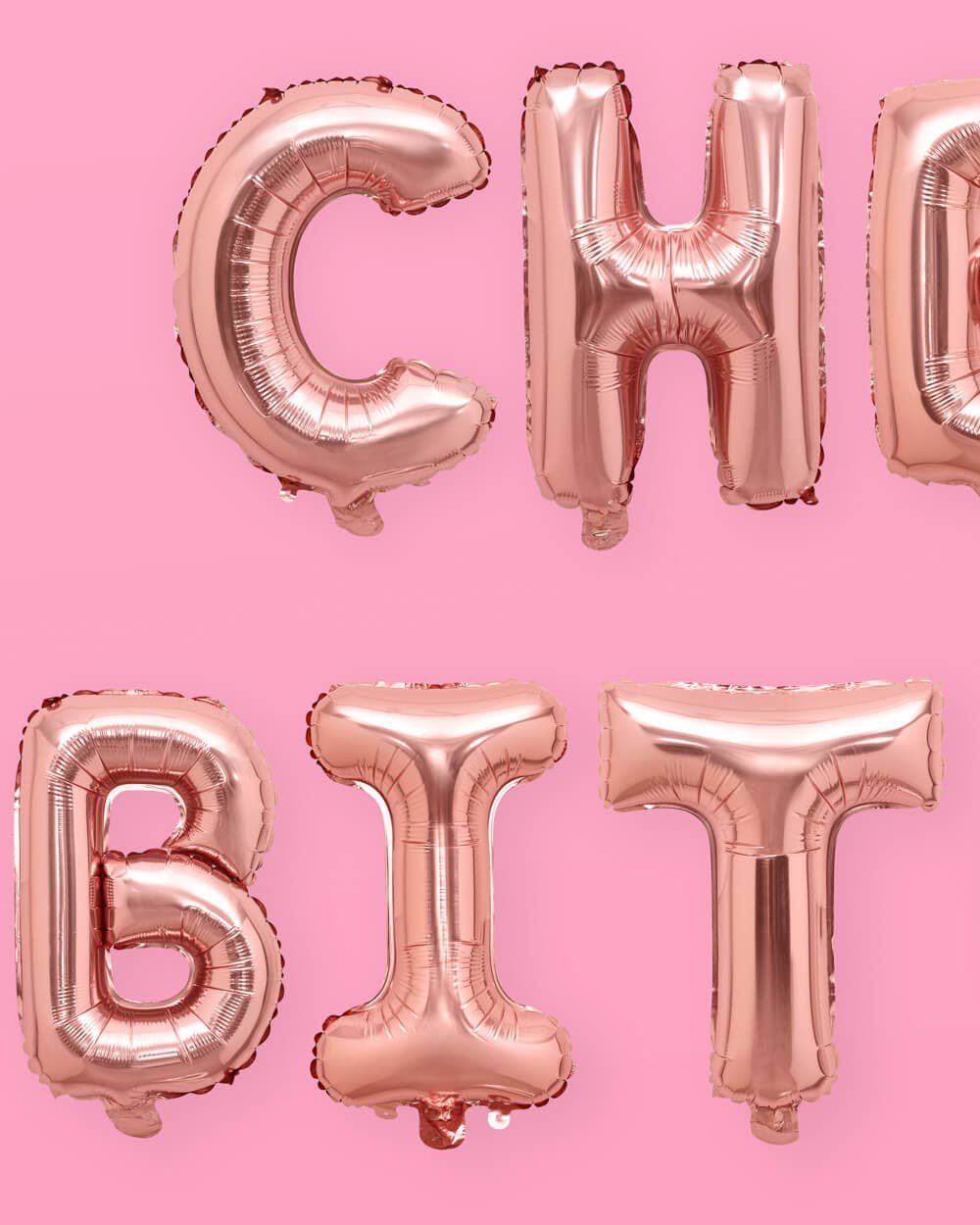 Cheers Bitches Rose Gold Foil Balloons