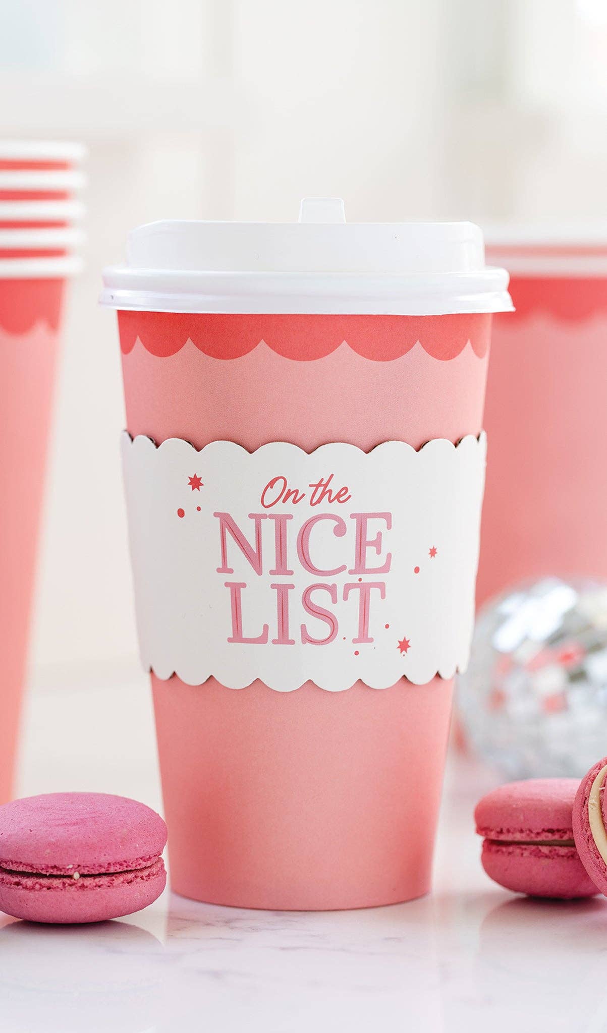 Nice List To Go Cups - Set of 8