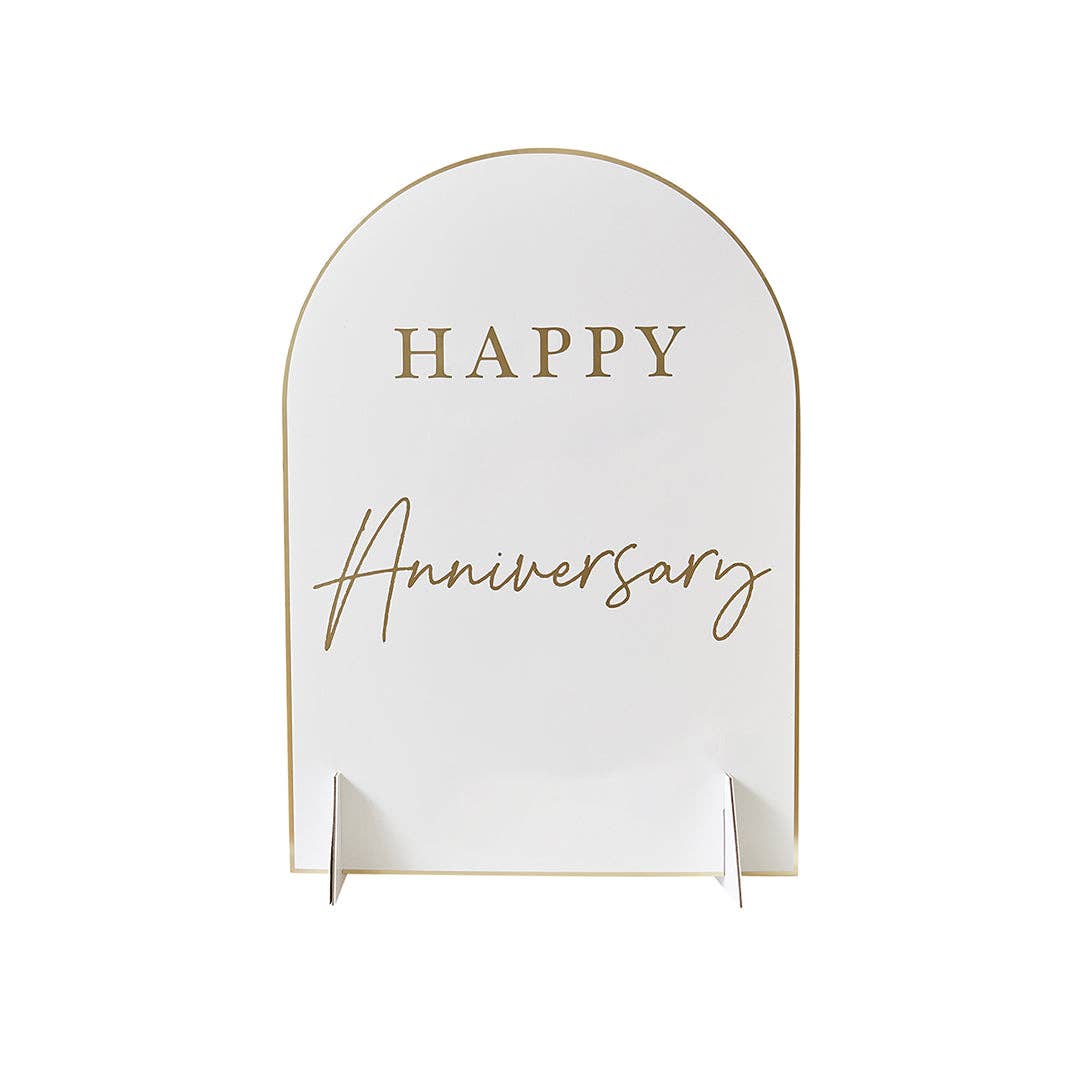 Customizable Happy Anniversary Table Sign