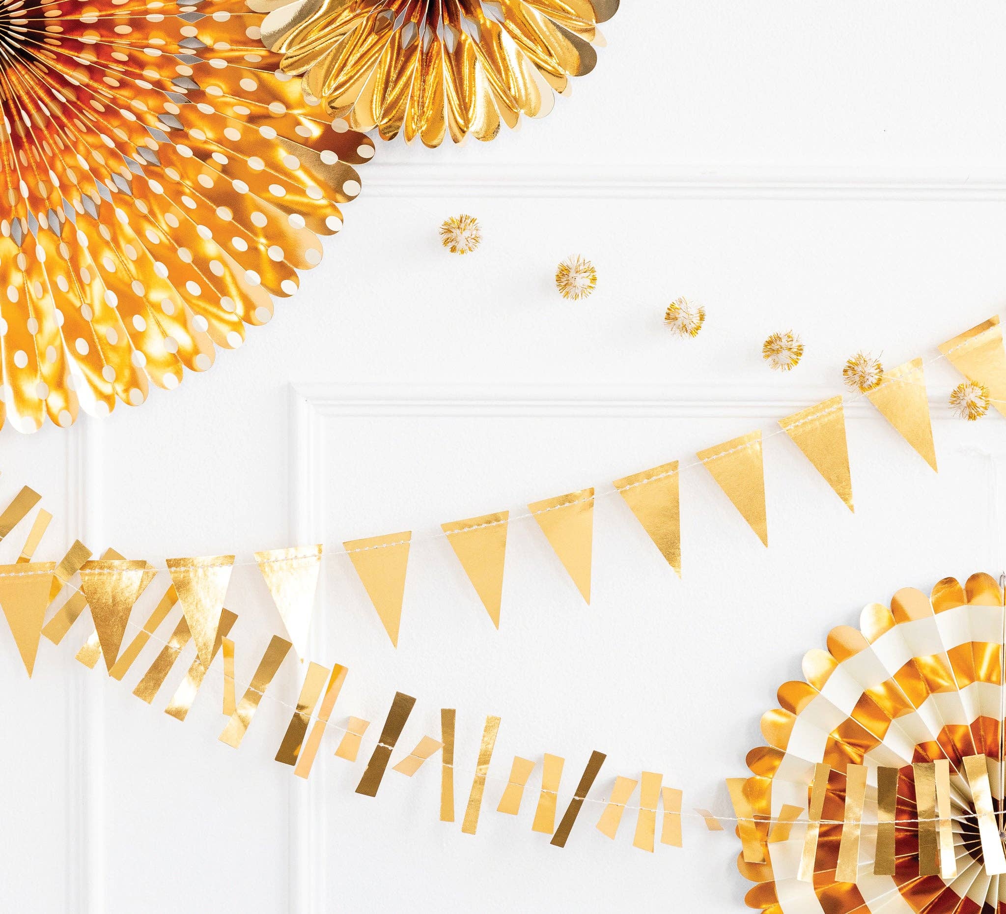 Gold Mini Banner Set