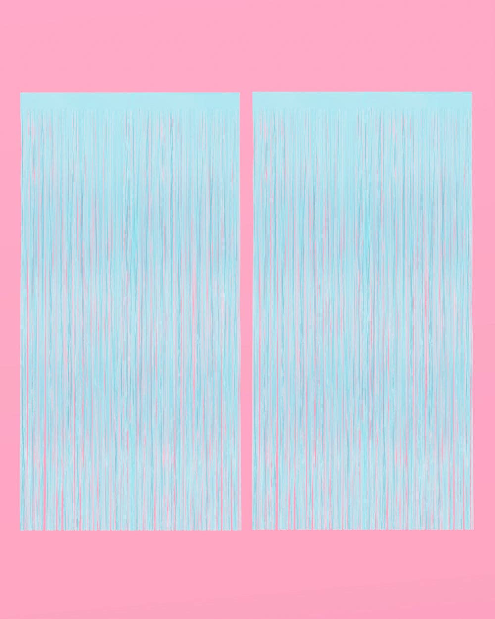 Matte Blue Party Curtain