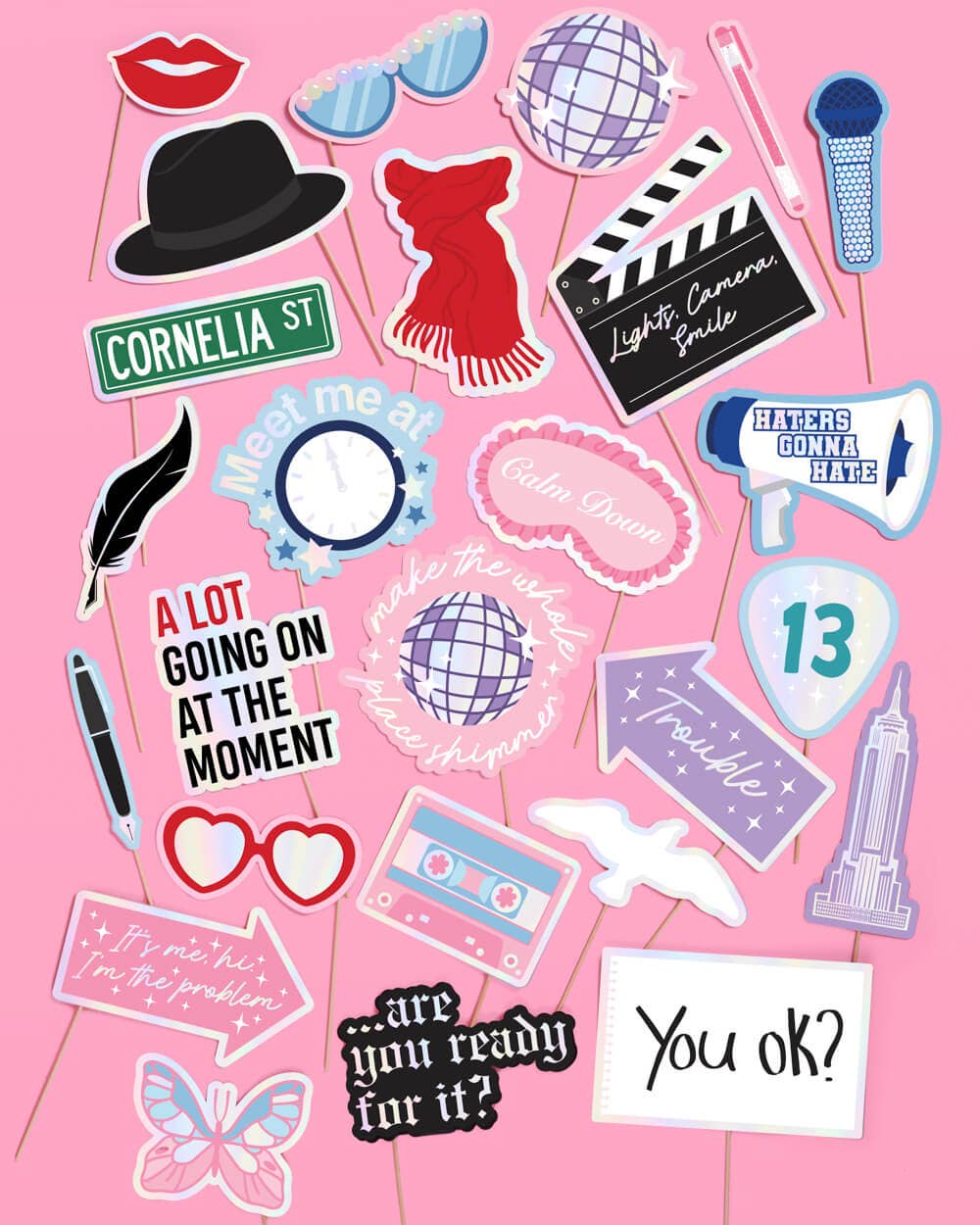 I'm the Problem - Taylor Swift Photo Booth Prop Set