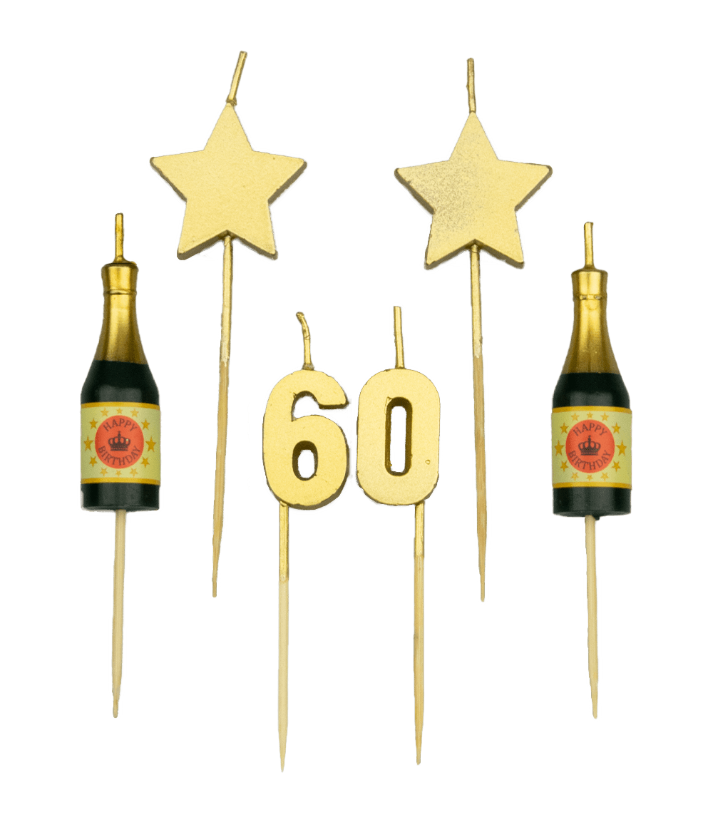 Cheers to 60 Years Candles