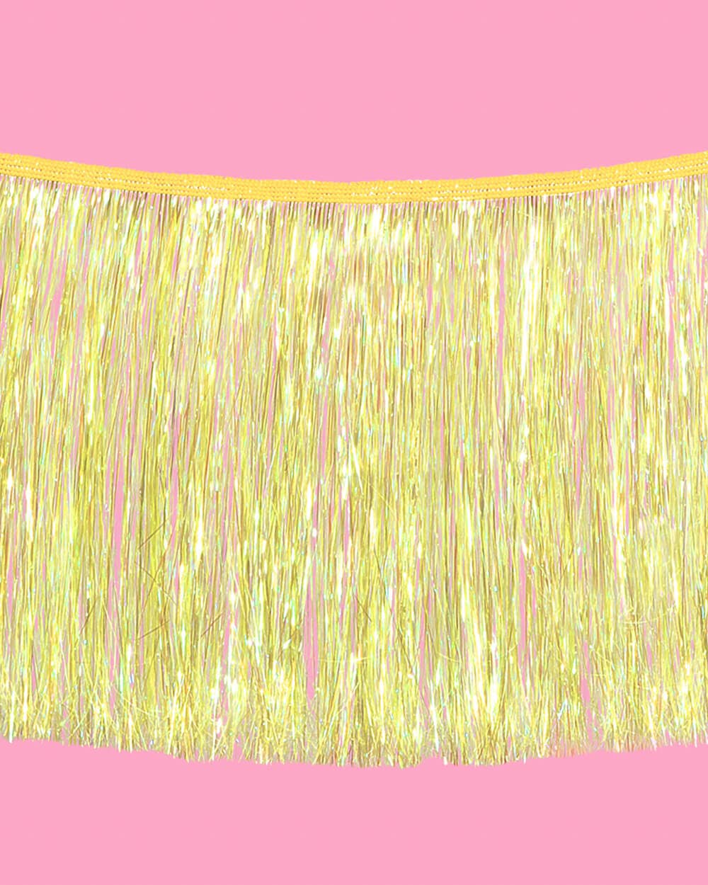 Yellow Fringe Foil Banner