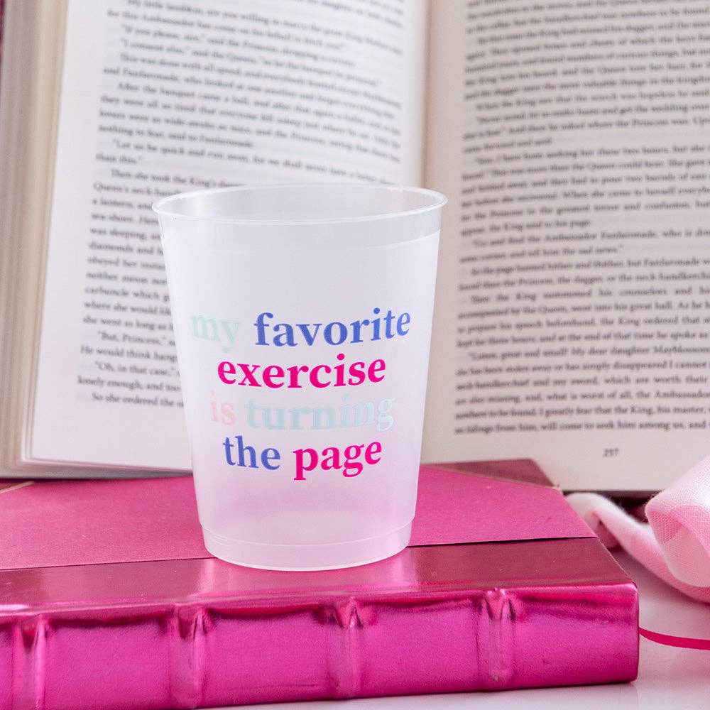 Book Club "My Favorite Exercise Is Turning The Page" Flex Cups