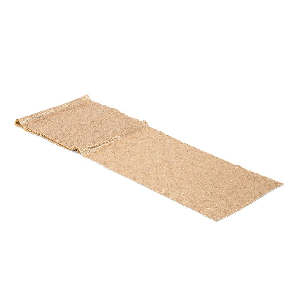Modern Sparkle Sequin Table Runner - Metallic Gold