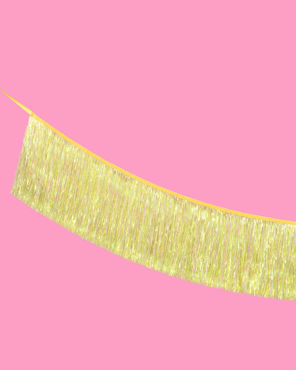 Yellow Fringe Foil Banner