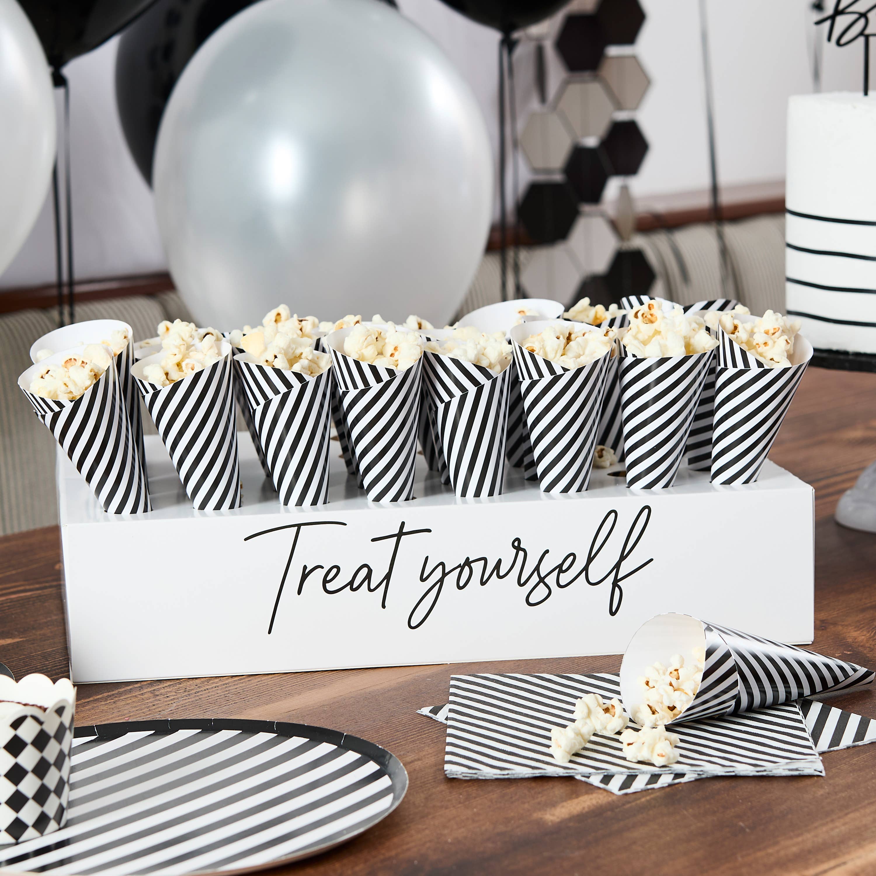 'Treat Yourself' Box Stand + Treat Cones