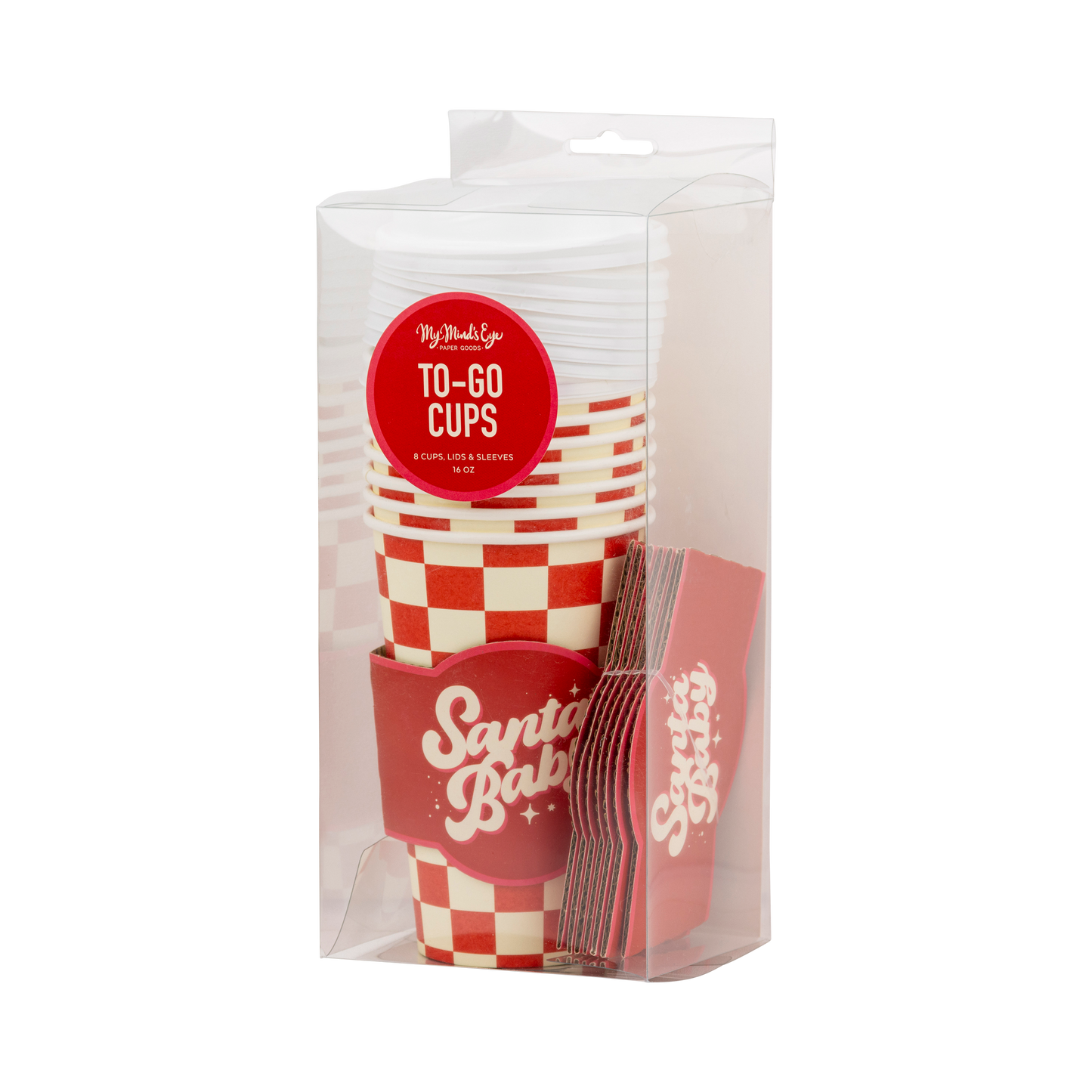 Santa Baby To Go Cups - Set of 8