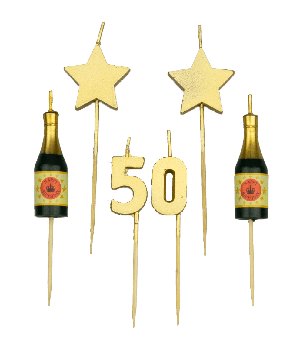 Cheers to 50 Years Candles