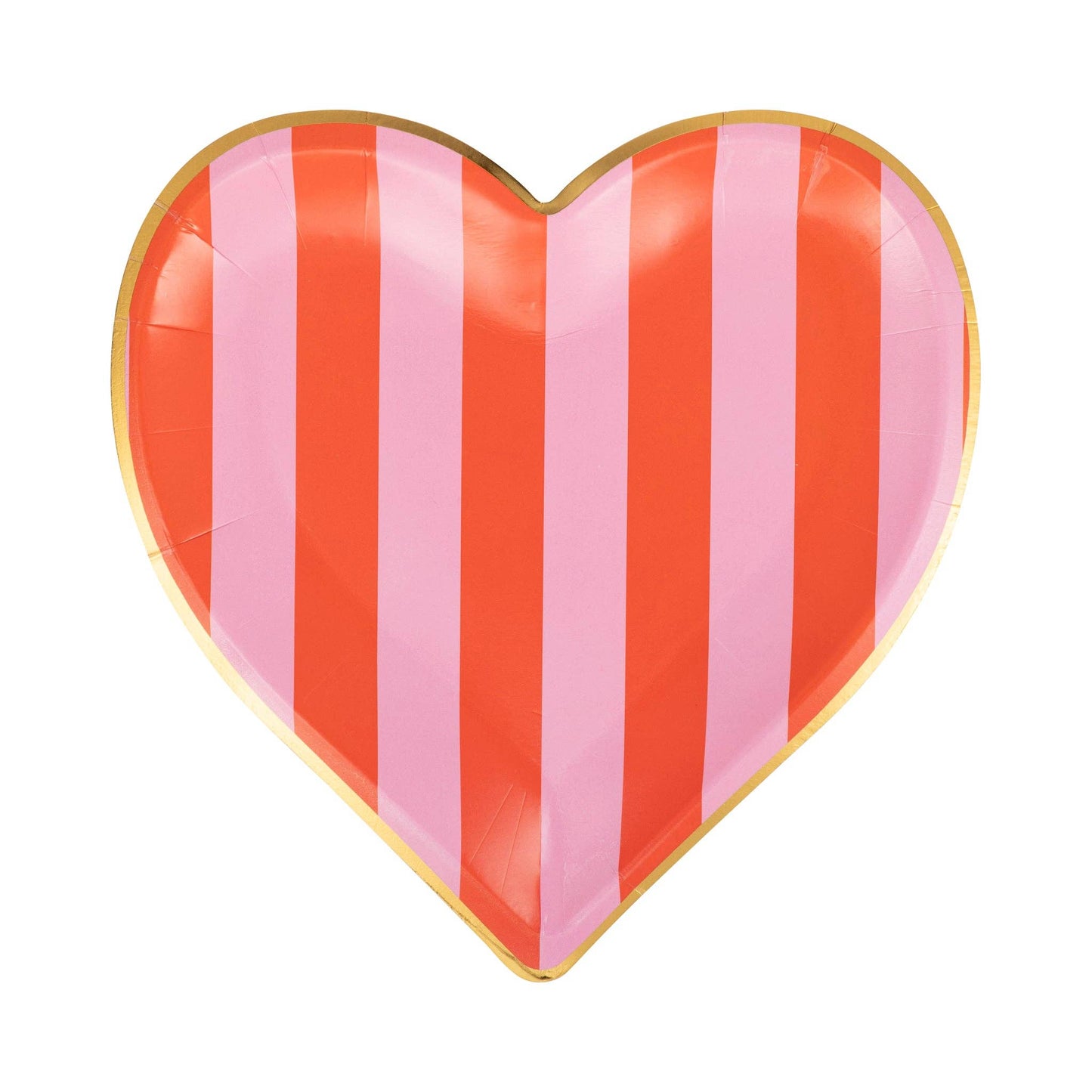 Stripe Heart Shaped Plate