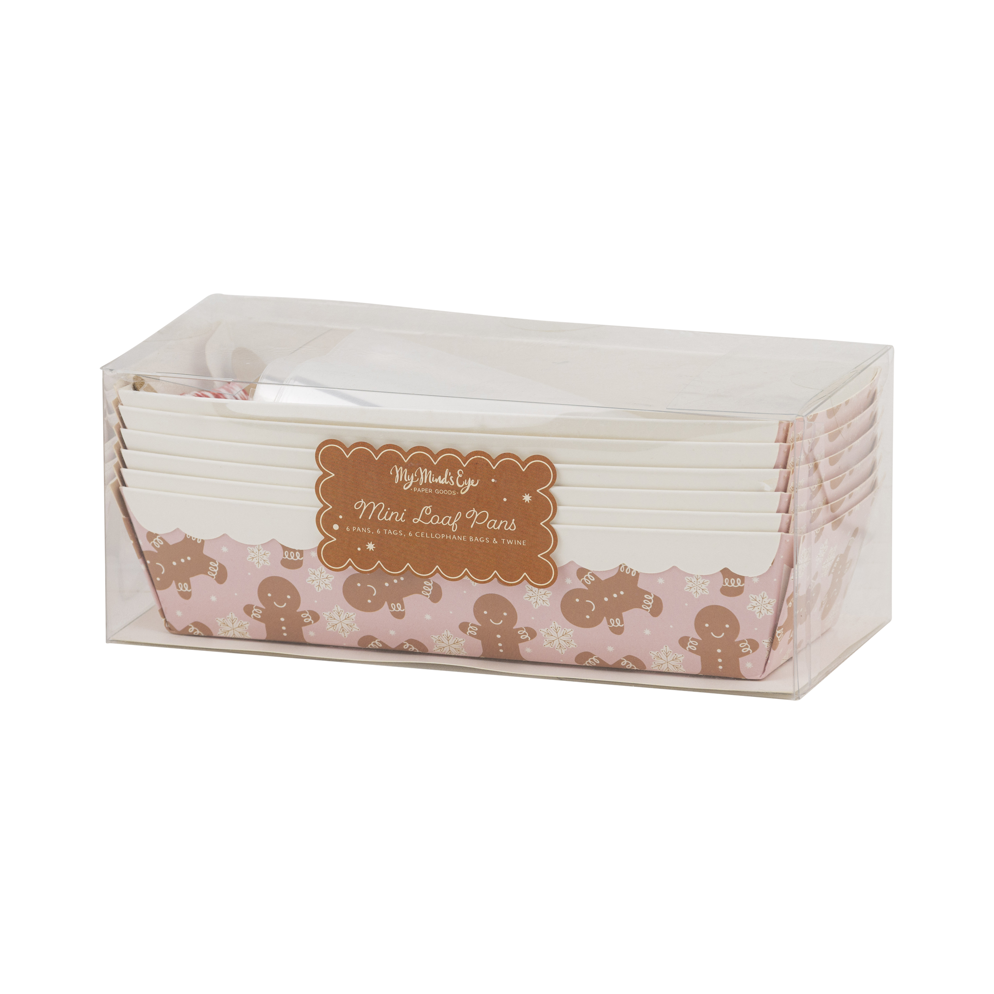 Gingerbread on Pink Loaf Pan Set