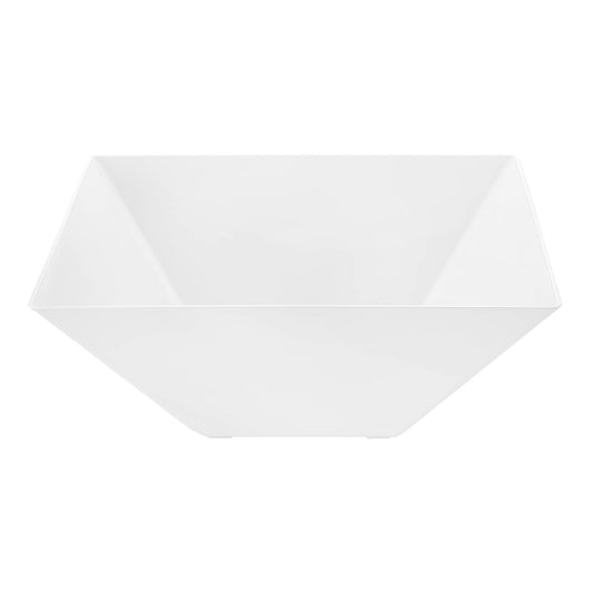 4 qt. White Square Plastic Serving Bowls