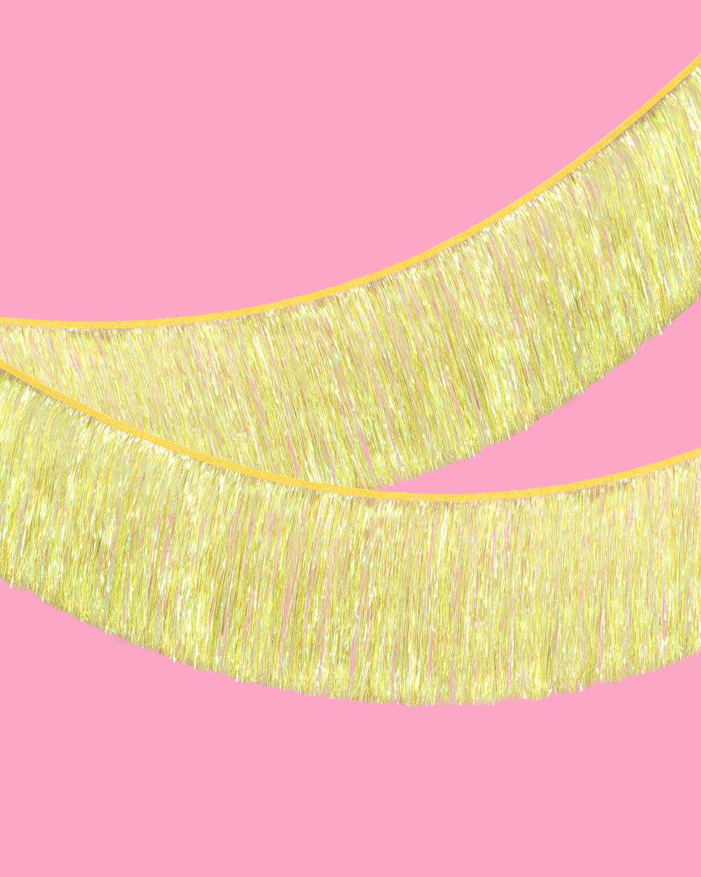 Yellow Fringe Foil Banner