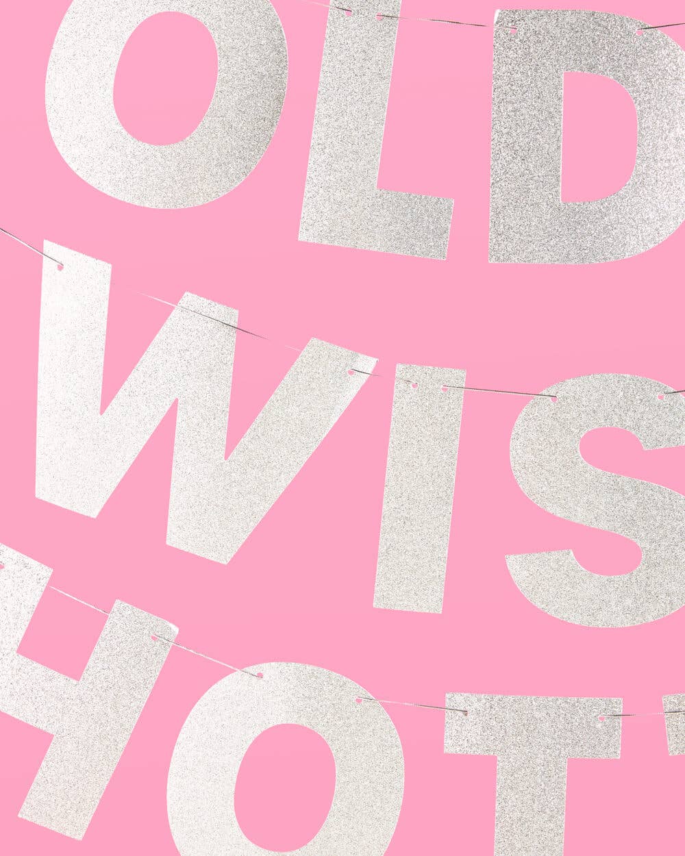 Older, Wiser, Hotter Birthday Banner