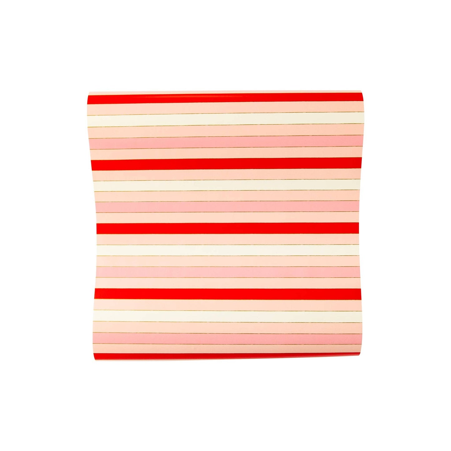 Red Pink Striped Table Runner